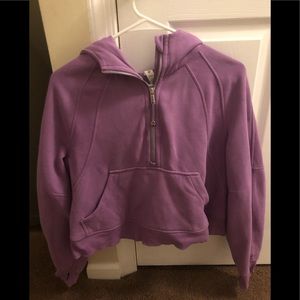 Lululemon Scuba Oversized Half-Zip Hoodie in Wisteria Purple